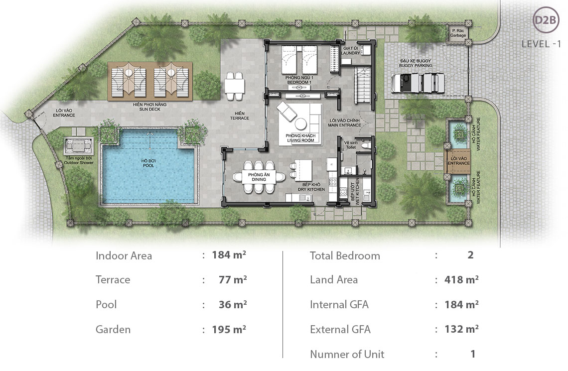Garden Terrace Villa